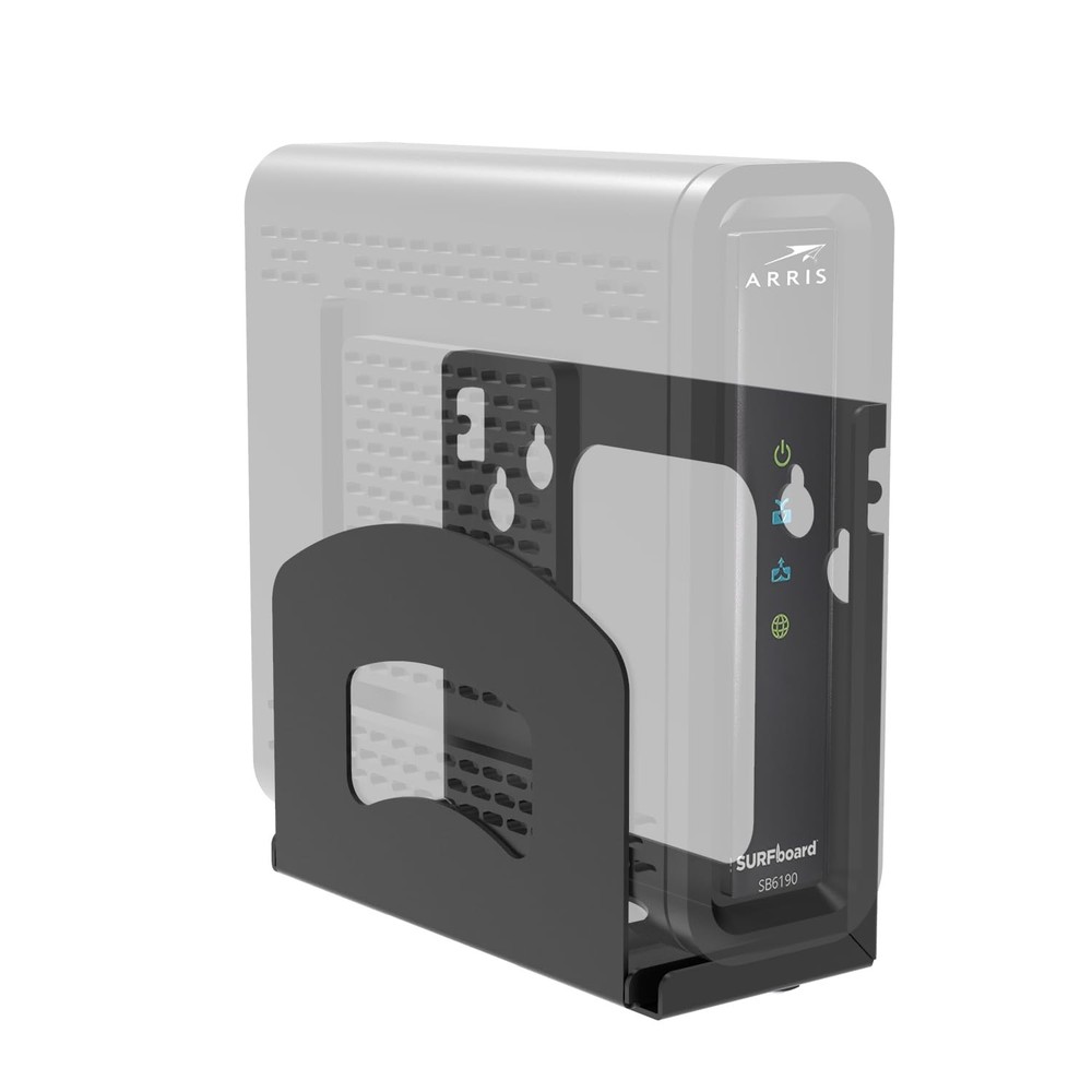 Beiyier Cable Box Mount and Adjustable Wall for Small Wide Black