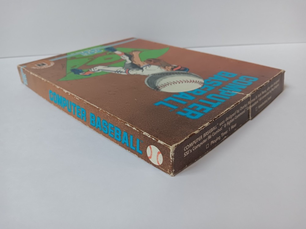 Computer Baseball Commodore 64 Mini Strategic Solutions Box Only - Damage, AS IS