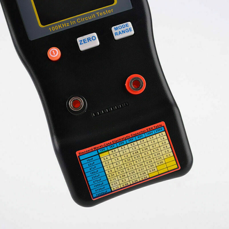 V2 ESR/LOW Ohm In Circuit tester Capacitor meter Capacitance with SMD Clip Probe