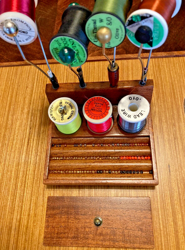 WADE'S FLY-TYING TOOL CADDY / THREAD AND BEAD ORGANIZER / AND QUICK DRAW KIT