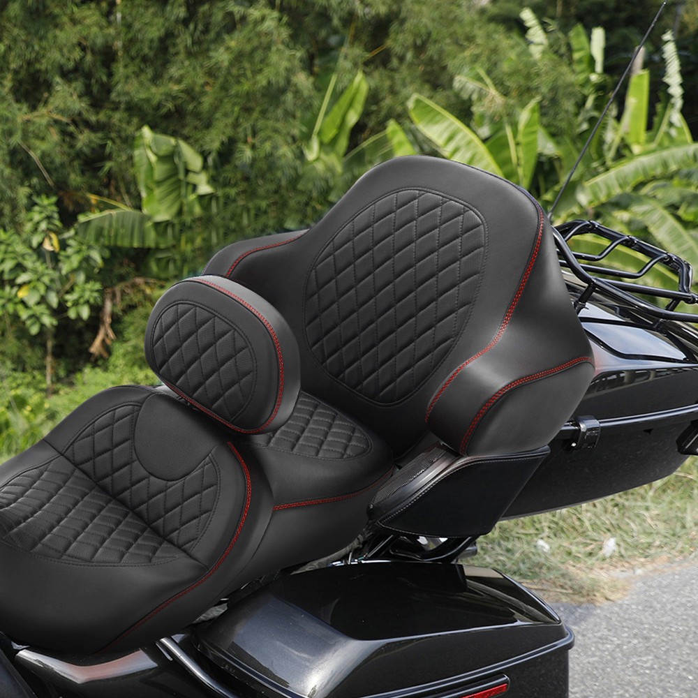 Wrap-around King Trunk Backrest Fit For Harley Touring 2014-2023
