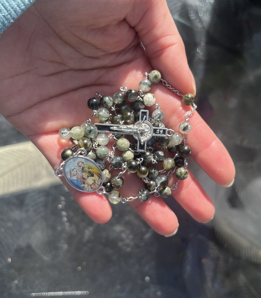 Prehnite Crystal Rosary