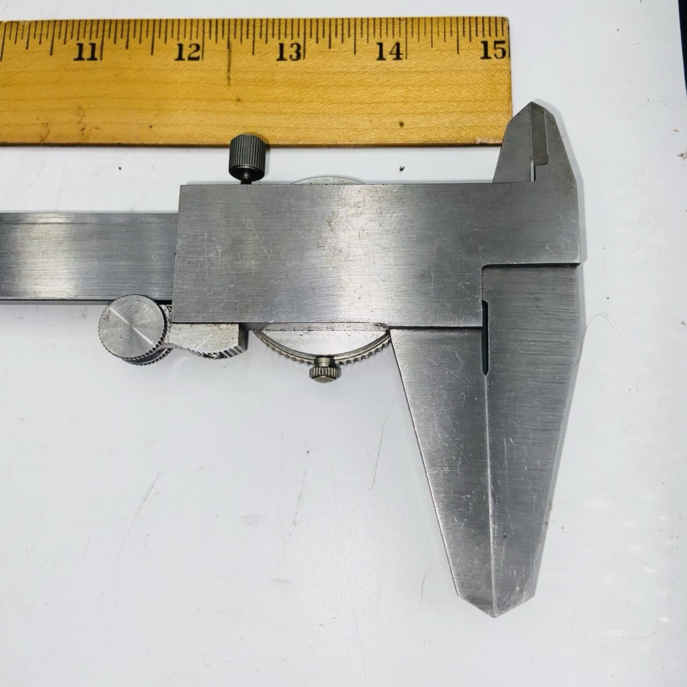 Fowler Shockproof 0-12" Whiteface Dial Caliper .001
