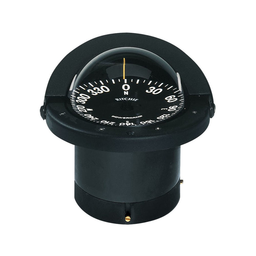 LED Dial Black Flush Mount 4.5" Open Face Dial 5 1/8" Mounting Hole Compass