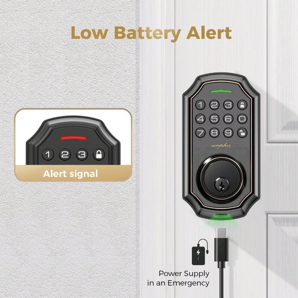 Arpha Keypad Keyless Smart Door Lock Deadbolt D180