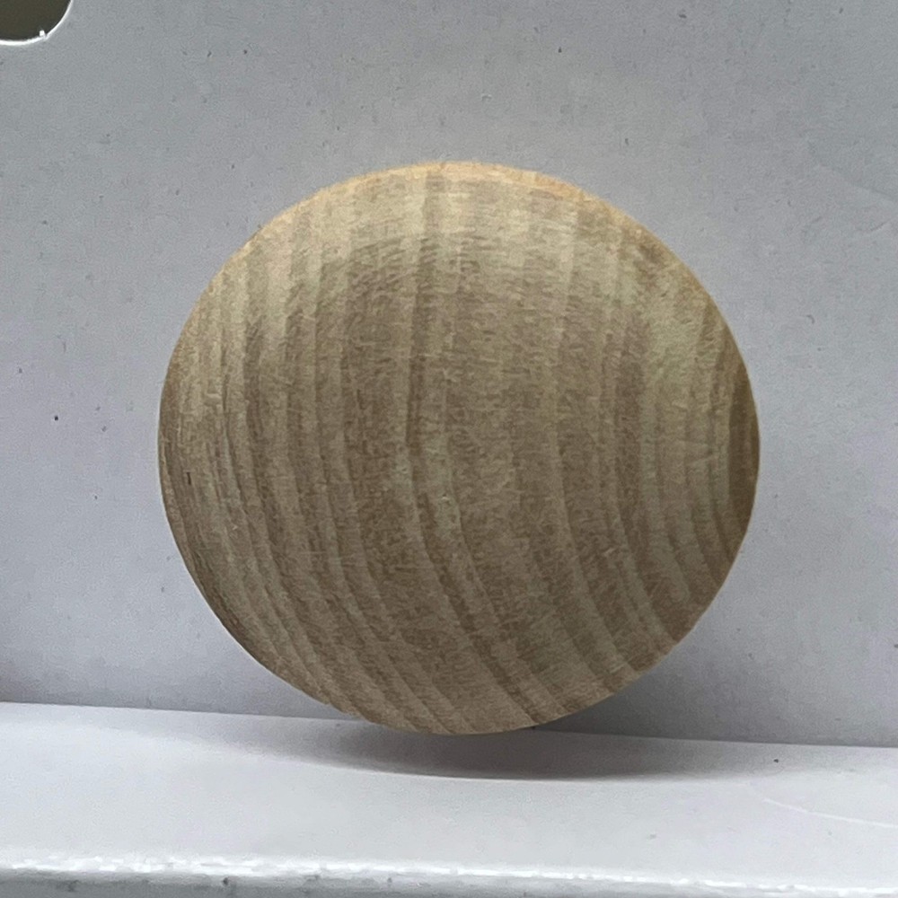 MAINSTAYS (2 PACK, 10 KNOBS EACH) Round Cabinet Knobs 1-1/2" Dia Unfinished Wood
