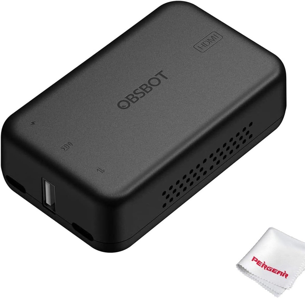 OBSBOT UVC to HDMI Adapter 2.0 for Tiny/Tiny 4K Meet/Meet and black