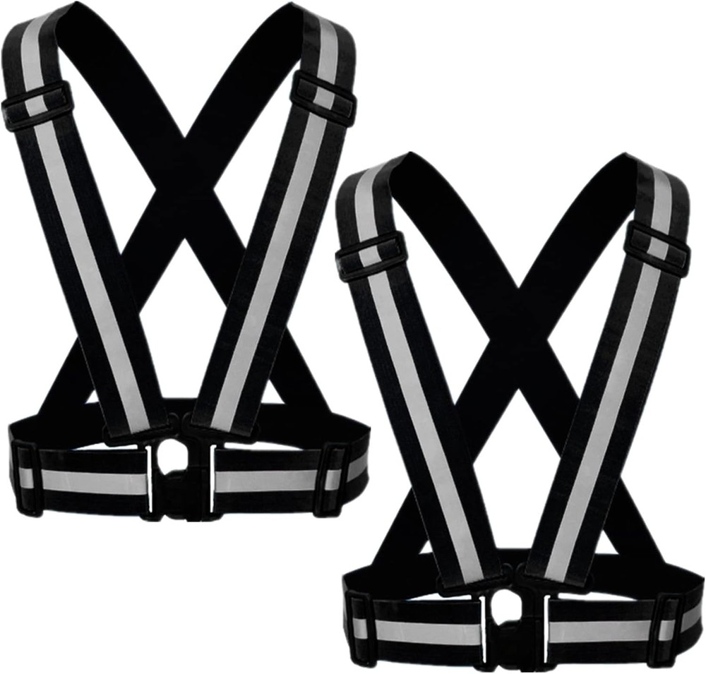 2-10 Pack Adjustable Reflective Vests - Essential Safety Gear for Night Exercise