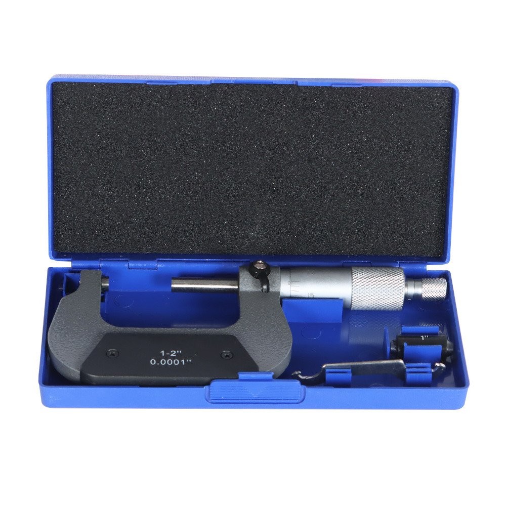 LABLT 1-2" Precision Outside Micrometer 0.0001" Resolution Carbide Tipped