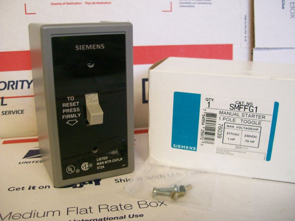 NEW SIEMENS # SMFFG1 MANUAL STARTER 1 POLE TOGGLE