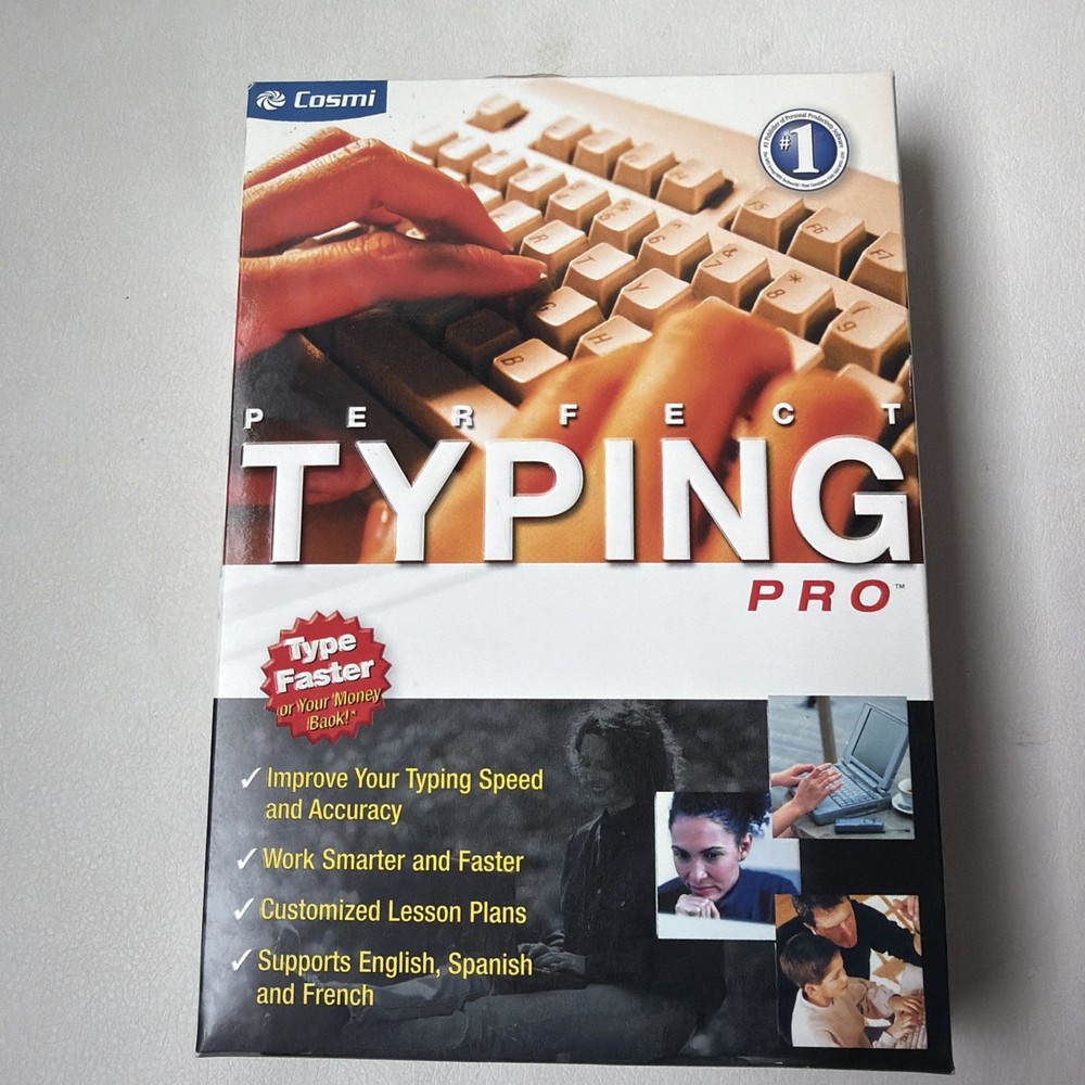 Perfect Typing Pro : Cosmi : Windows 98 SE/ME/2000/XP Software Sealed 2005