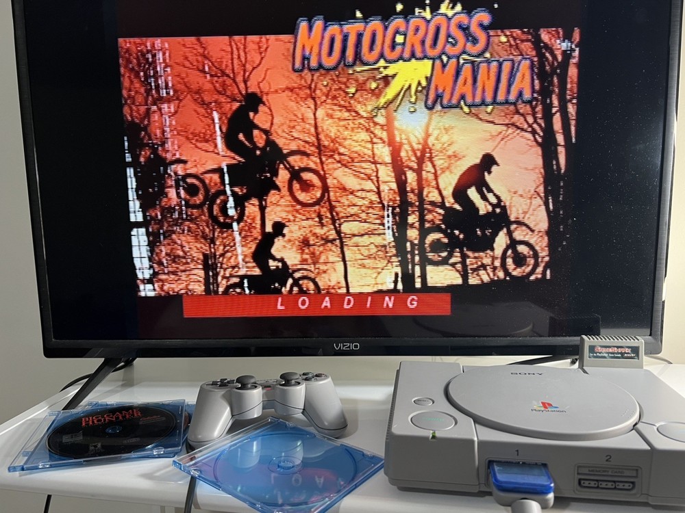 Official Sony PlayStation 1 Console PS1 System With Bundle! Tested!