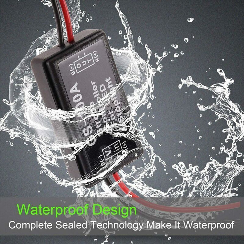 GS-100A Flash Strobe Controller Flasher Module Box For LED Brake Stop Light Lamp