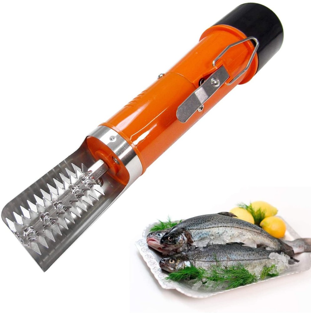 Powerful Electric Fish Scraper Cordless Fish Scaler Cleaner Automatic Fish Scale