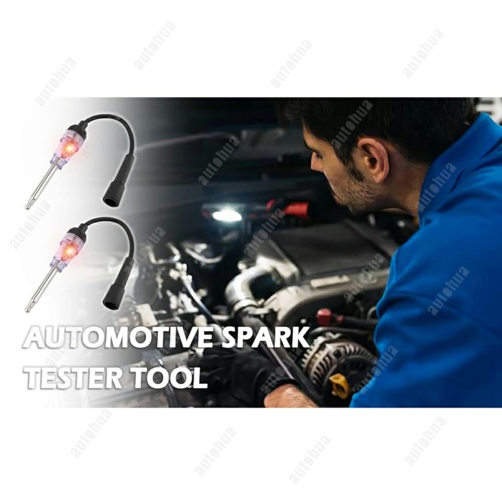 Spark Plug Tester w/ Indicator Lights Universal Ignition Coil Tester Tools 1Pcs