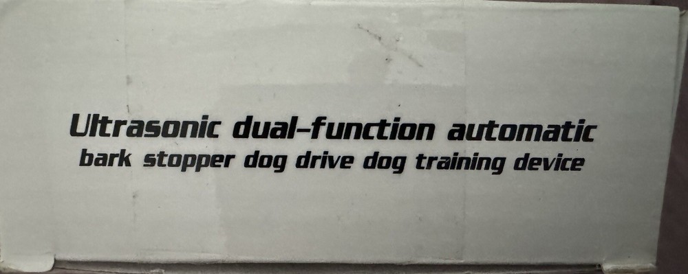 Ultrasonic Dual-function Automatic Bark Stopper Dog Training Device New In Box