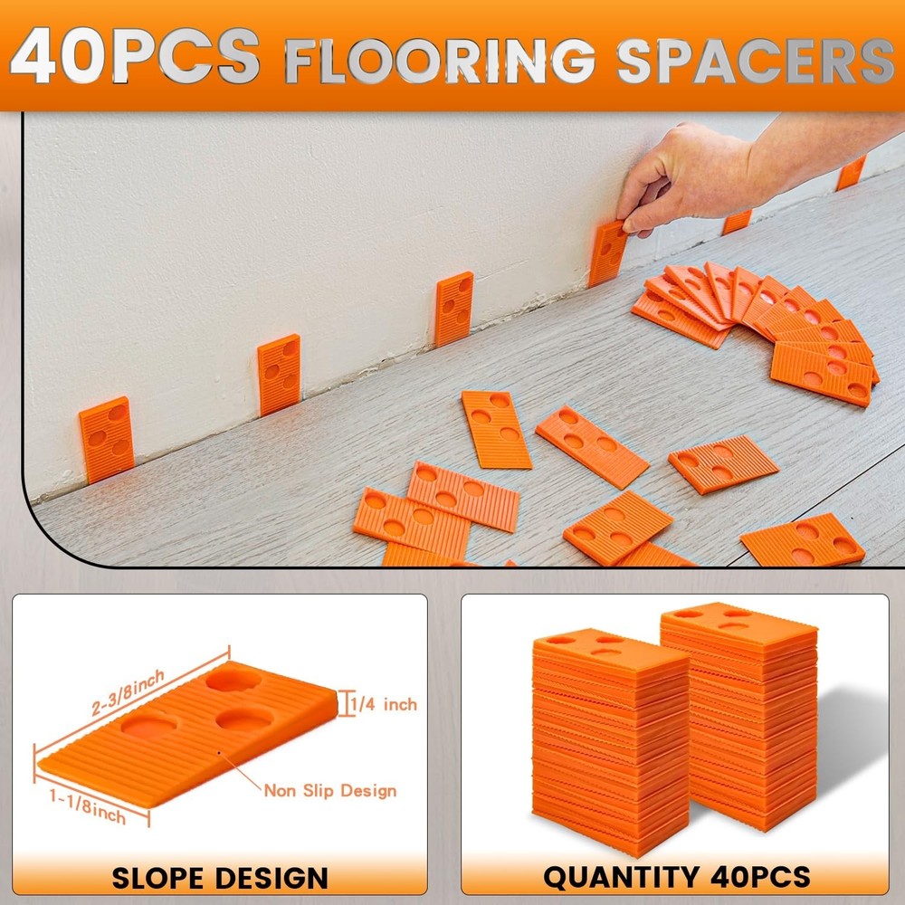 Complete Laminate Flooring Installation Set: Tapping Block & Rubber Mallet
