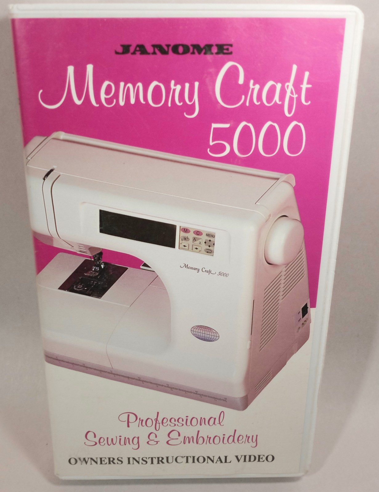 Janome Memory Craft 5000 Instructions Intructional VHS Cassette Video Embroidery