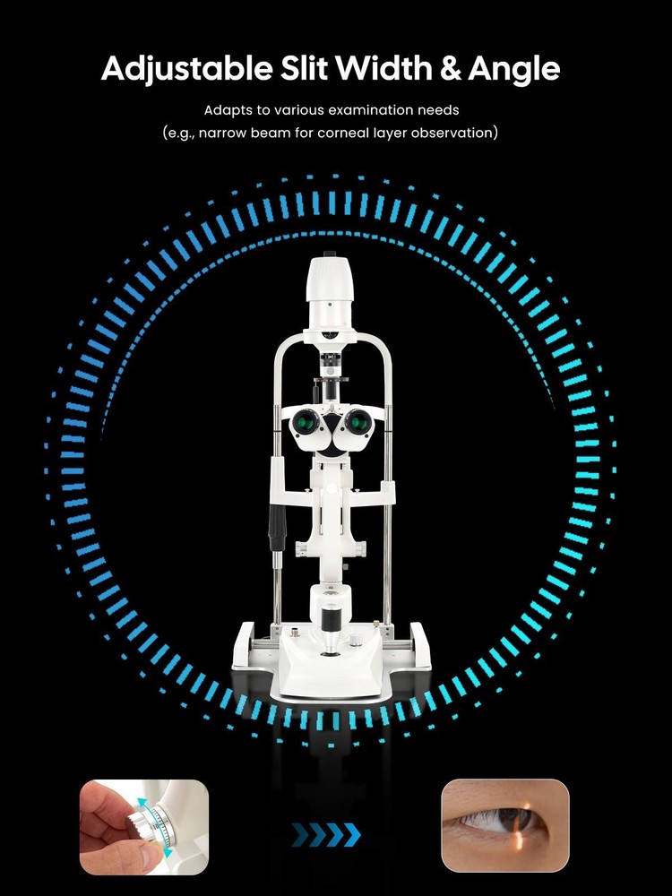 Five Magnifications Ophthalmology Slit Lamp Optometry Microscope