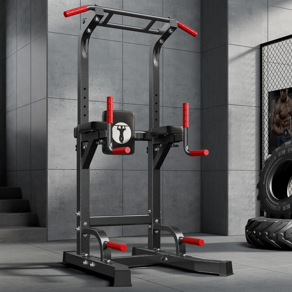 Sogespower Multi-Function Power Tower Pull up Bar Station Pull up Dip Station fo