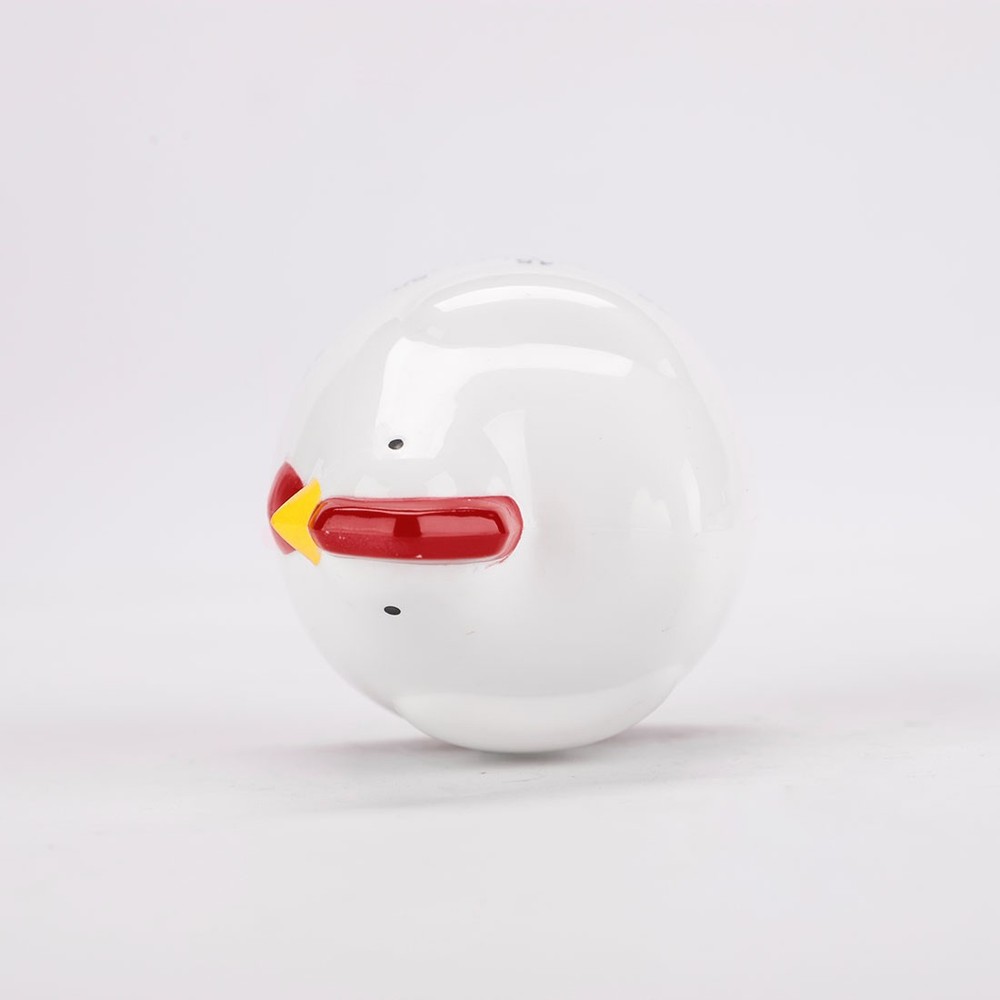 Kitchen Cooking Chicken Shaped Mechanical Alarm Timer 60 Seconds White Red