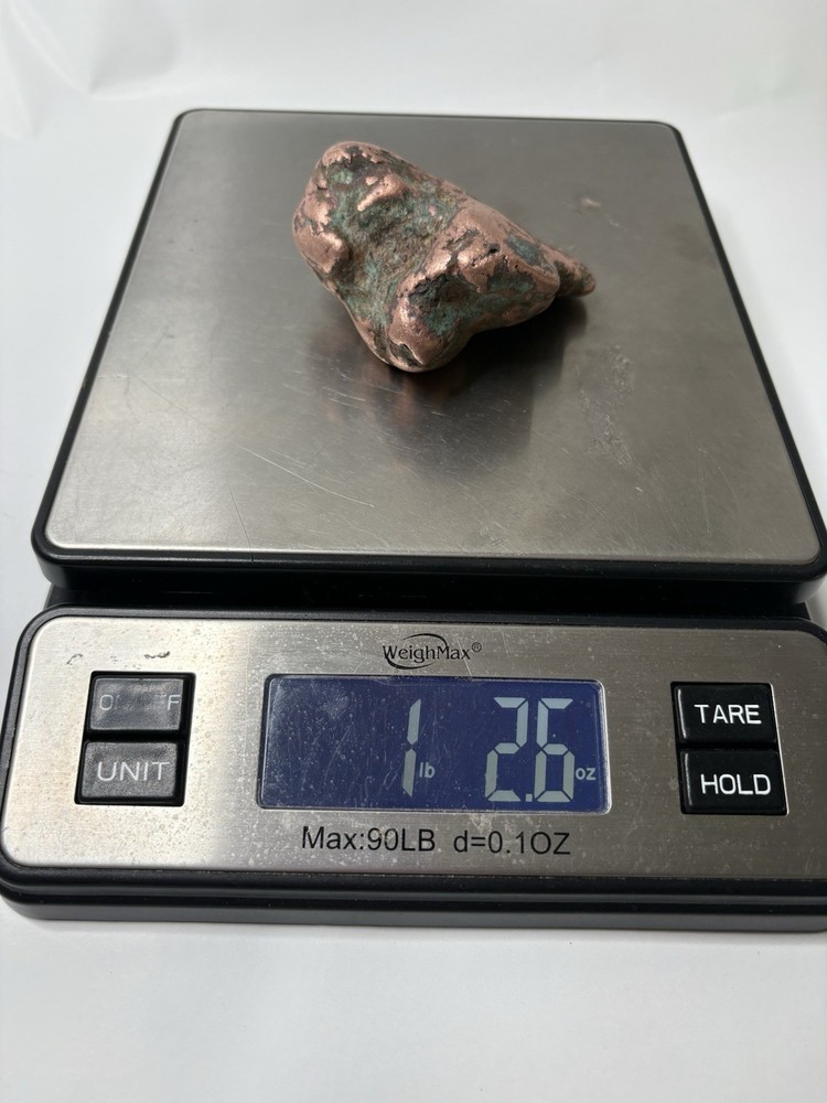 Pure Solid Native Michigan Float Copper Mineral Display Specimen Upper Peninsula