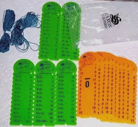 New MATH Wrap Ups Saxon Learning Addition Subtraction 0 - 9 & Extras Class Home
