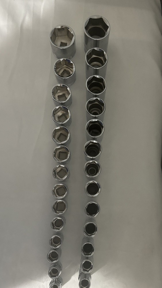 GEARWRENCH 1/2 DR. SAE SOCKET 6PT 27 Pieces New