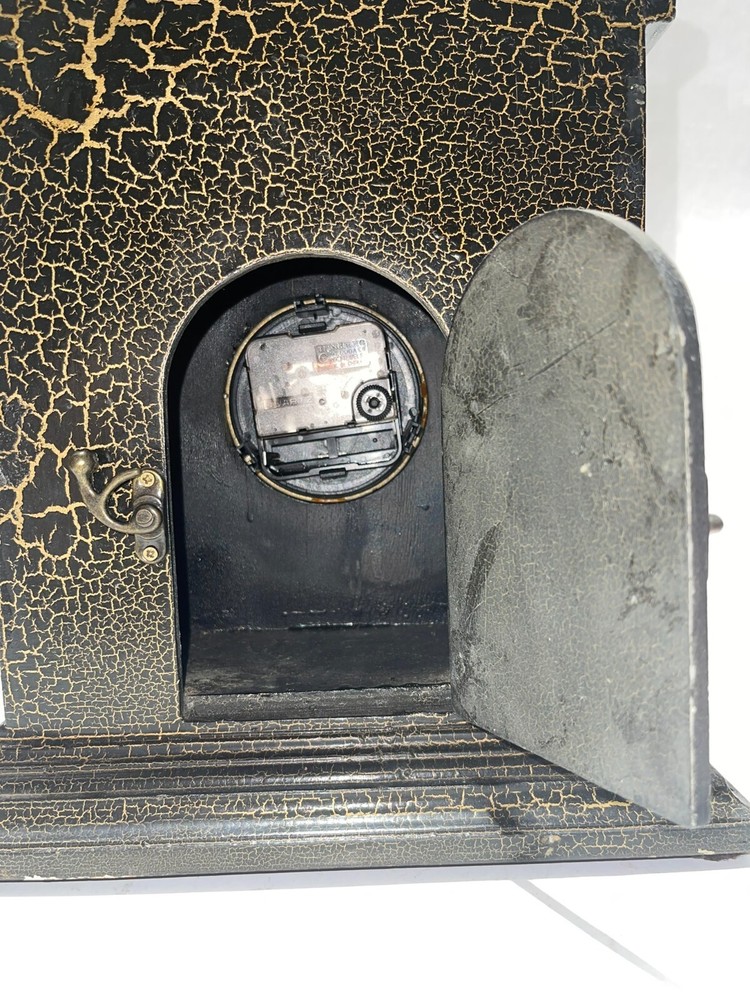 Floral Face Mantle Clock Stellar Condition! WORKS GREAT!