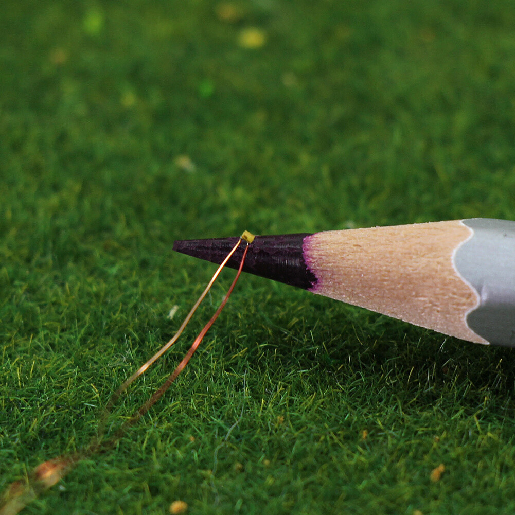 10pcs Pre-wired SMD LED 0201 Warm White micro Copper Wire LED Lights C0201WM