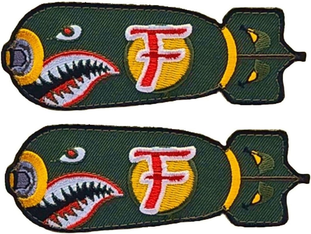 F Bomb Embroidered Tactical Morale Patch  |2PC HOOK BACKING  4"x1.5"