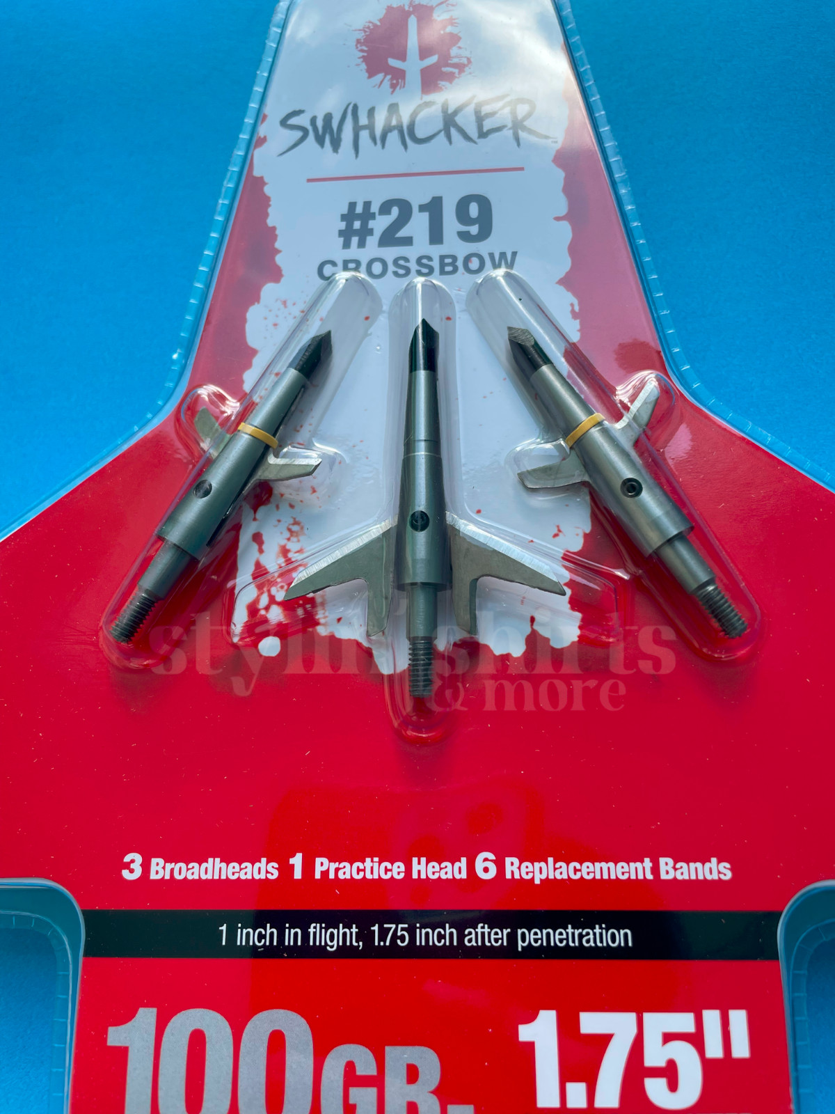 3 packages Swhacker CROSSBOW #219 Expandable 100 grain Archery Broadhead