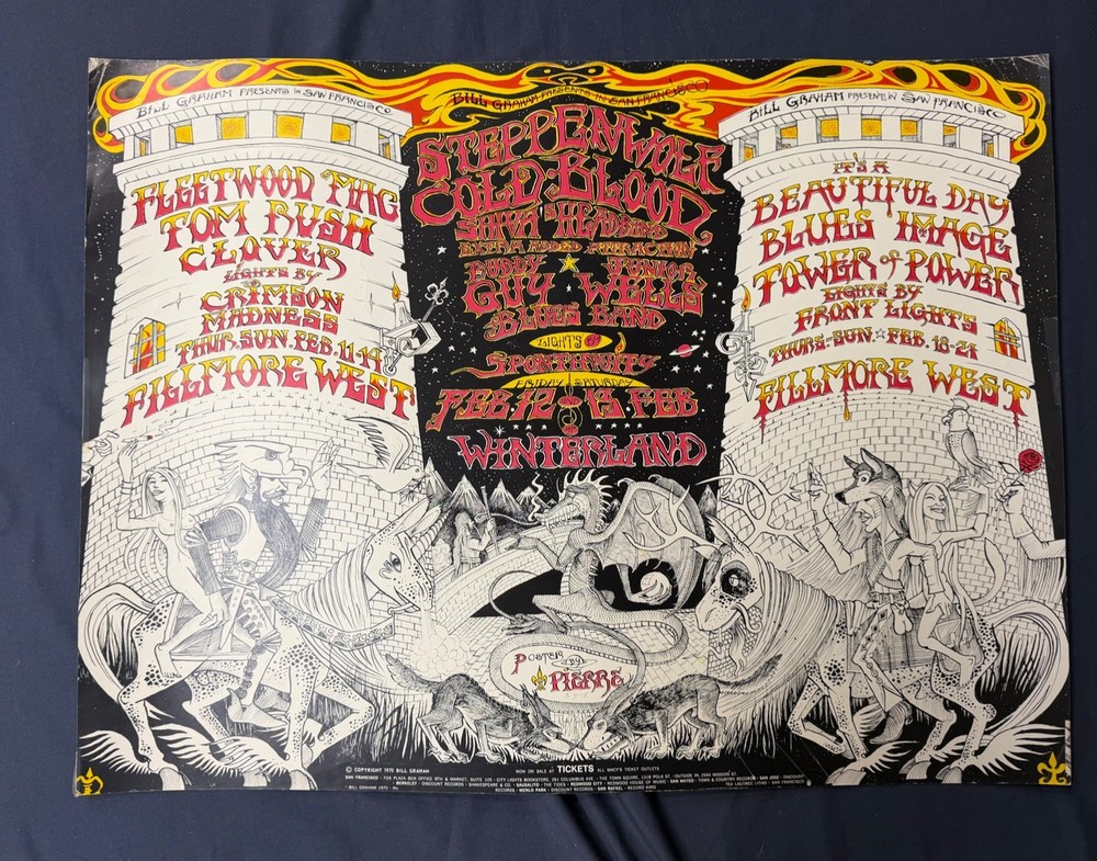 FILLMORE BG 270 Stepenwolf Original poster