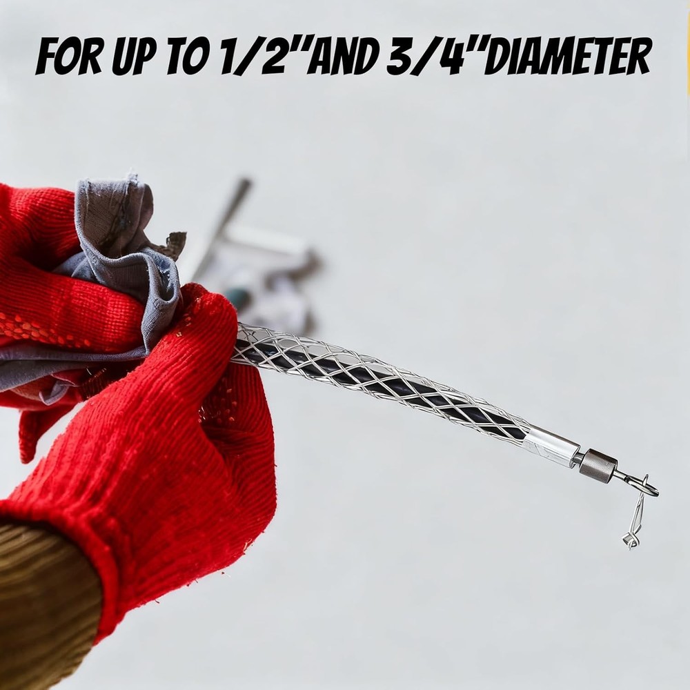 2 Pcs Wire Pulling Grip Mesh - Grip Sock Wire Puller Cables Electrical Tool Cabl