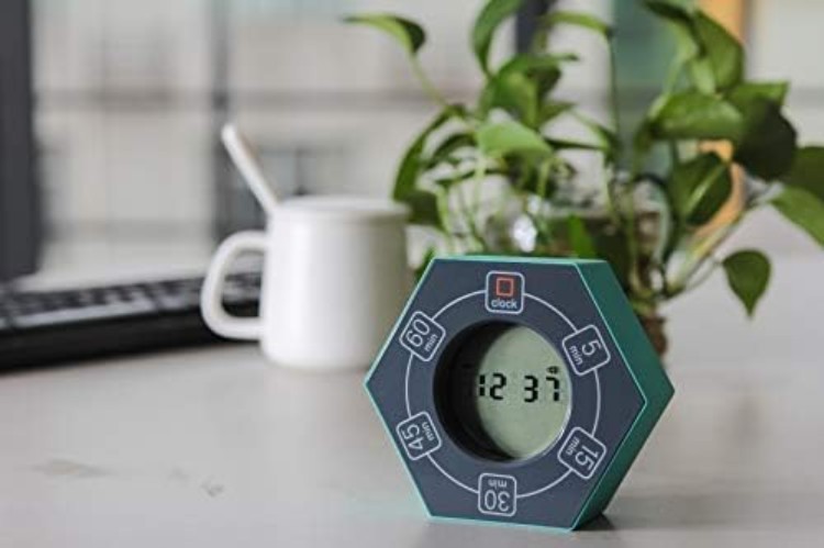 Compact 5-Setting Timer with Flashing Alerts - Perfect for Productivity Boost