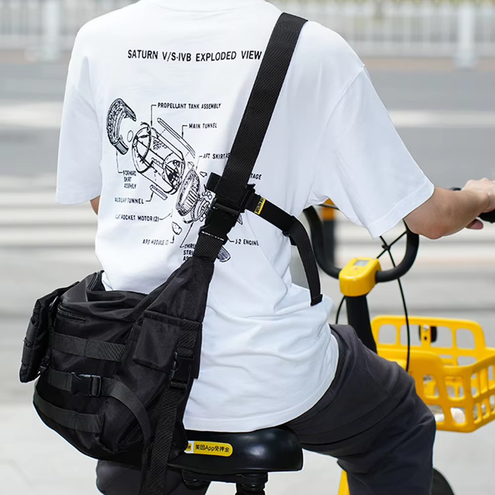 Three Point Auxiliary Backpack Stability Strap Adjustable Fixed Shoulder Bag ant