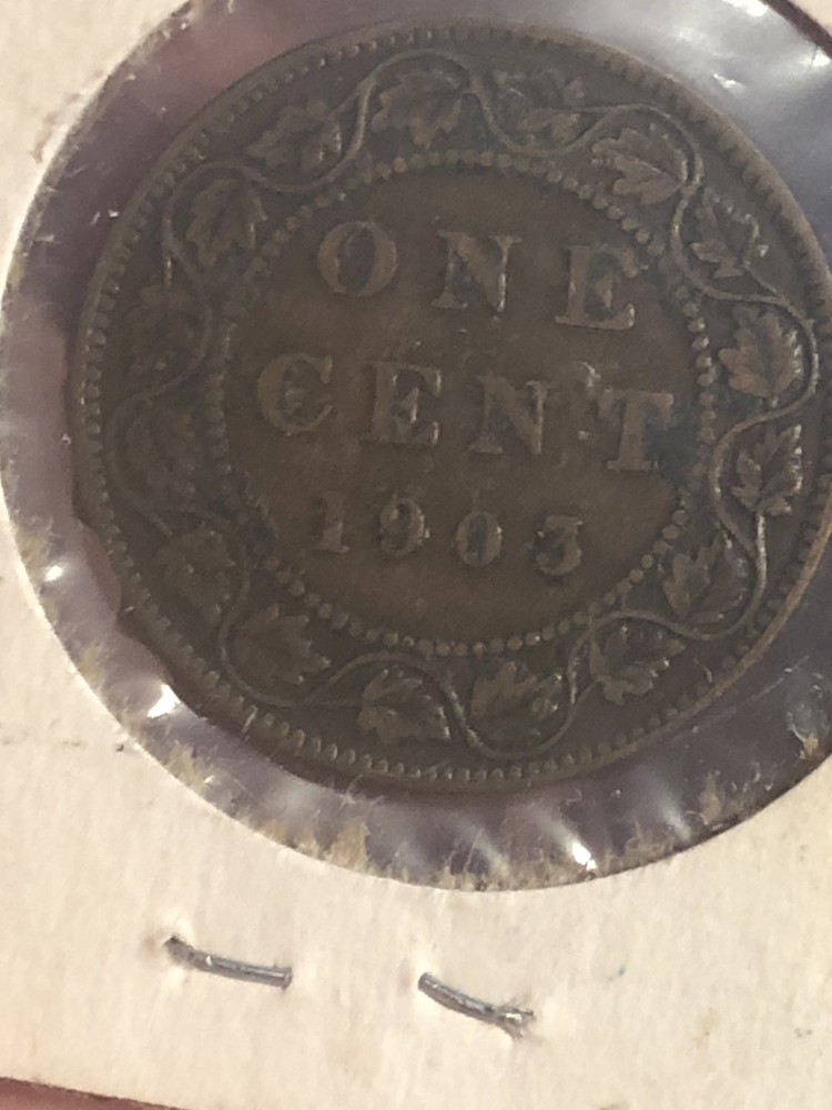 1903 Canada Cent KM# 8 Circulated Condition