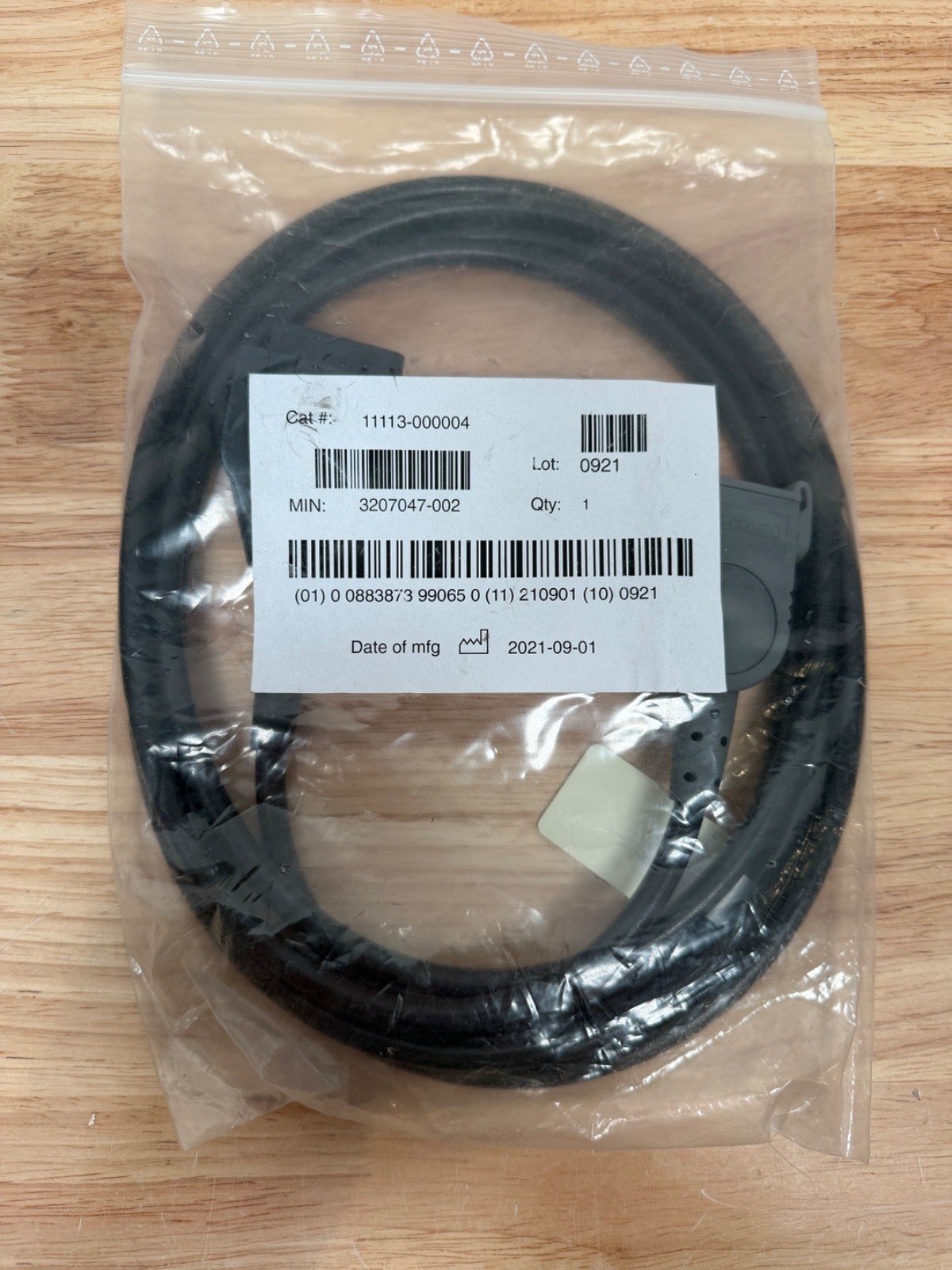 Physio Control Quik Combo Therapy Cable REF 11113-000004 - New - Free Ship!