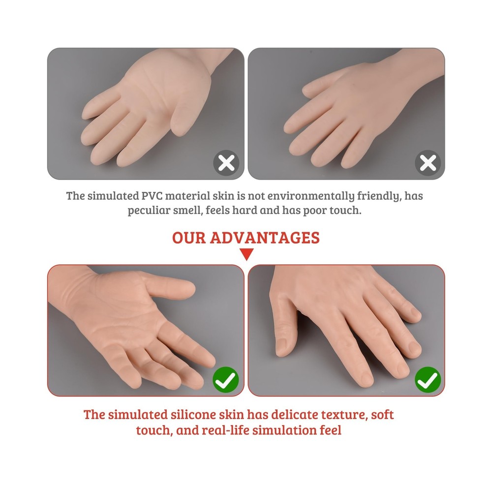 Phlebotomy Practice Kit, IV Practice Kit with Phlebotomy Arm, Venipuncture & ...