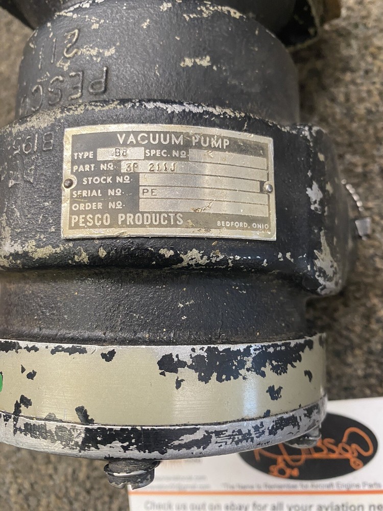 PESCO B8 VACUUM PUMP 3P 211J