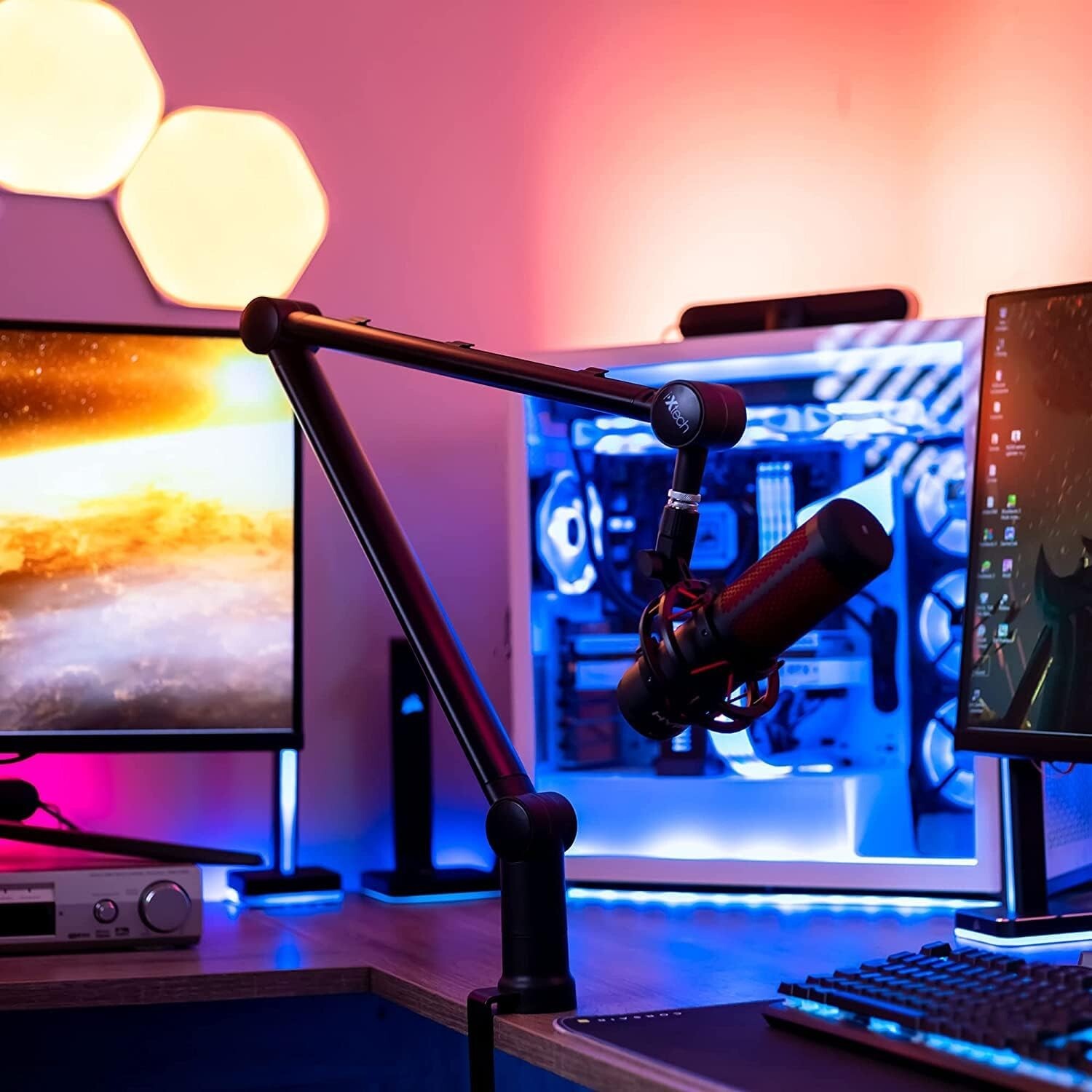 IXTECH Boom Arm-Adjustable 360° Rotatable Microphone Arm-Sturdy Stainless Steel