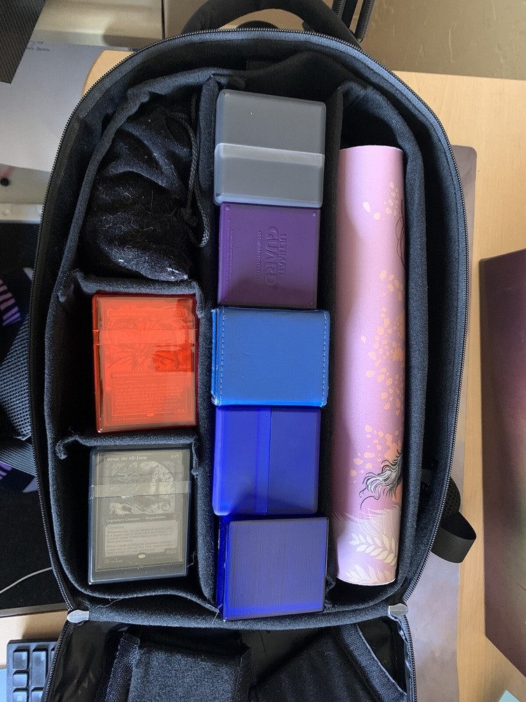 MTG Backpack Carrying Case- Card Game Case Hardshell Locking TCG Bag
