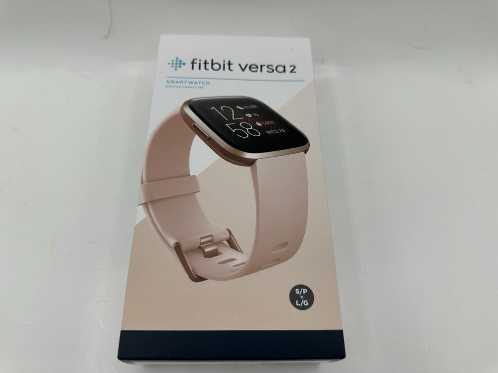 Fitbit Versa 2 Activity Tracker Pink Rose Waterproof Heart Rate Exercise Sleep