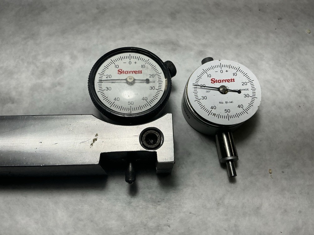 (2)  Starrett No. 81-141 Dial Indicators