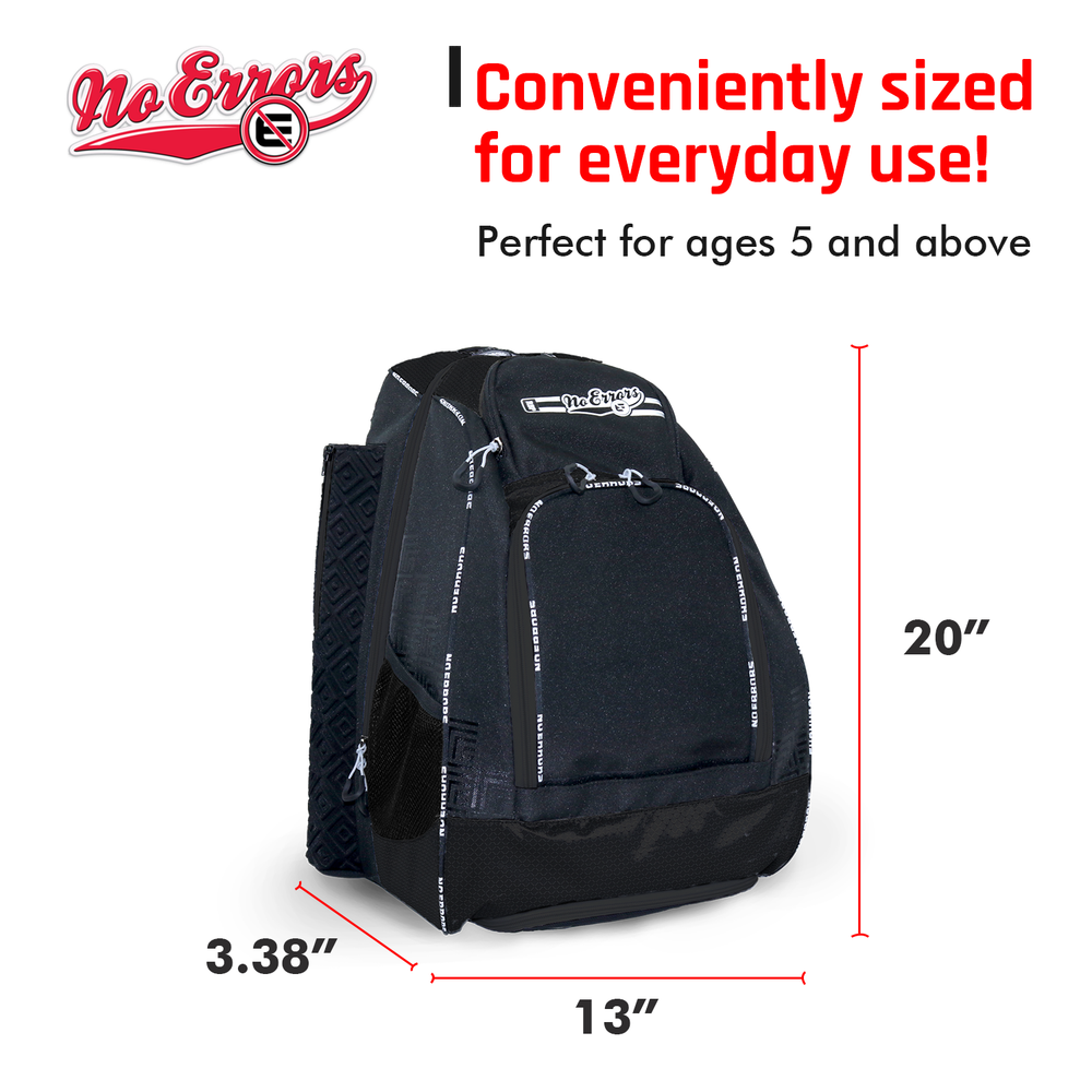 RBP Backpack Bag by No Errors | Perfect for Baseball, Softball Gear