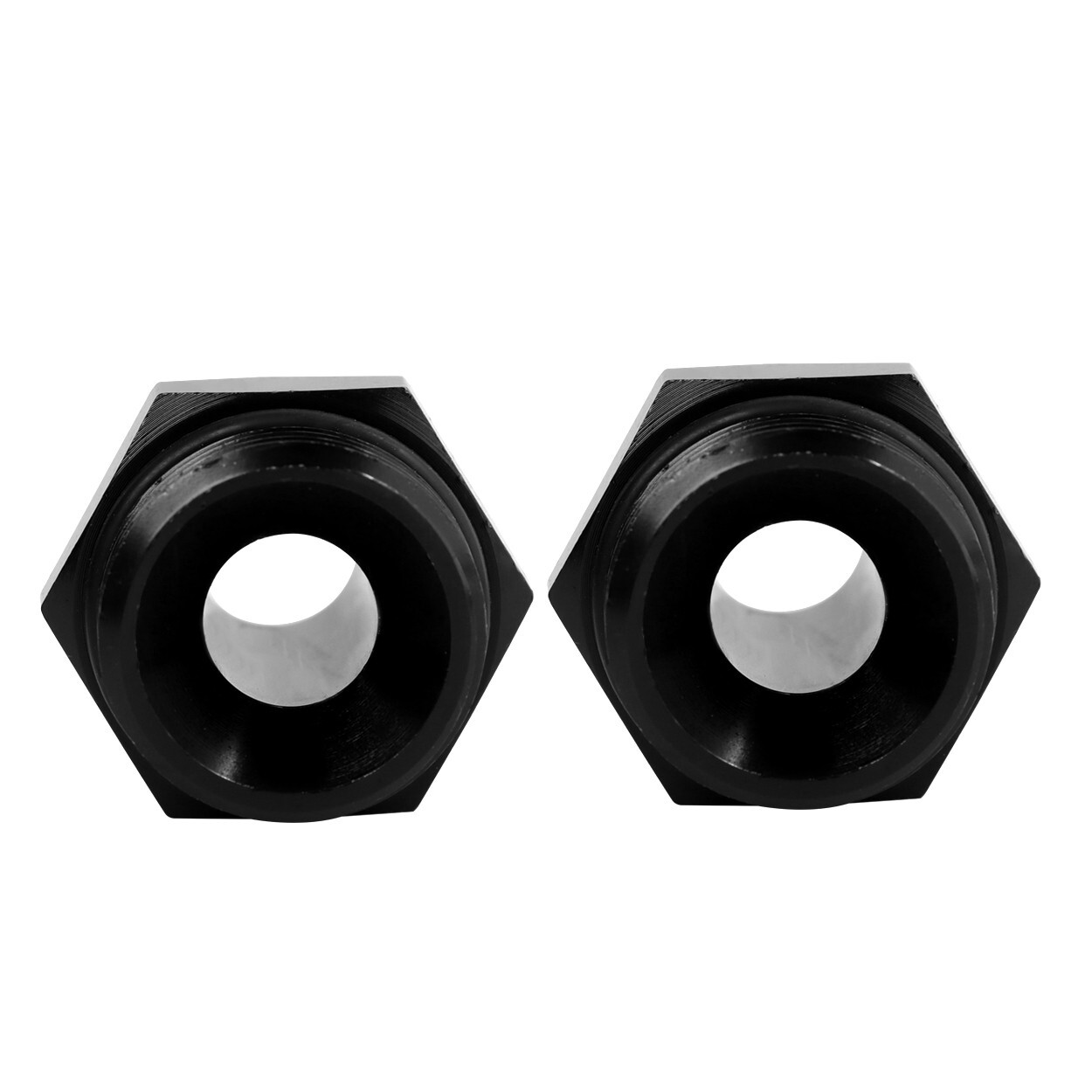 LokoCar Flare ORB 8AN to 6AN Male Fuel Rail Adapter Fitting Black 2PCS