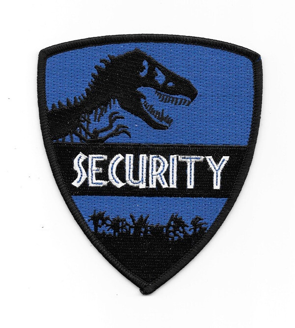 Jurassic Park Security Shoulder Embroidered Patch - New