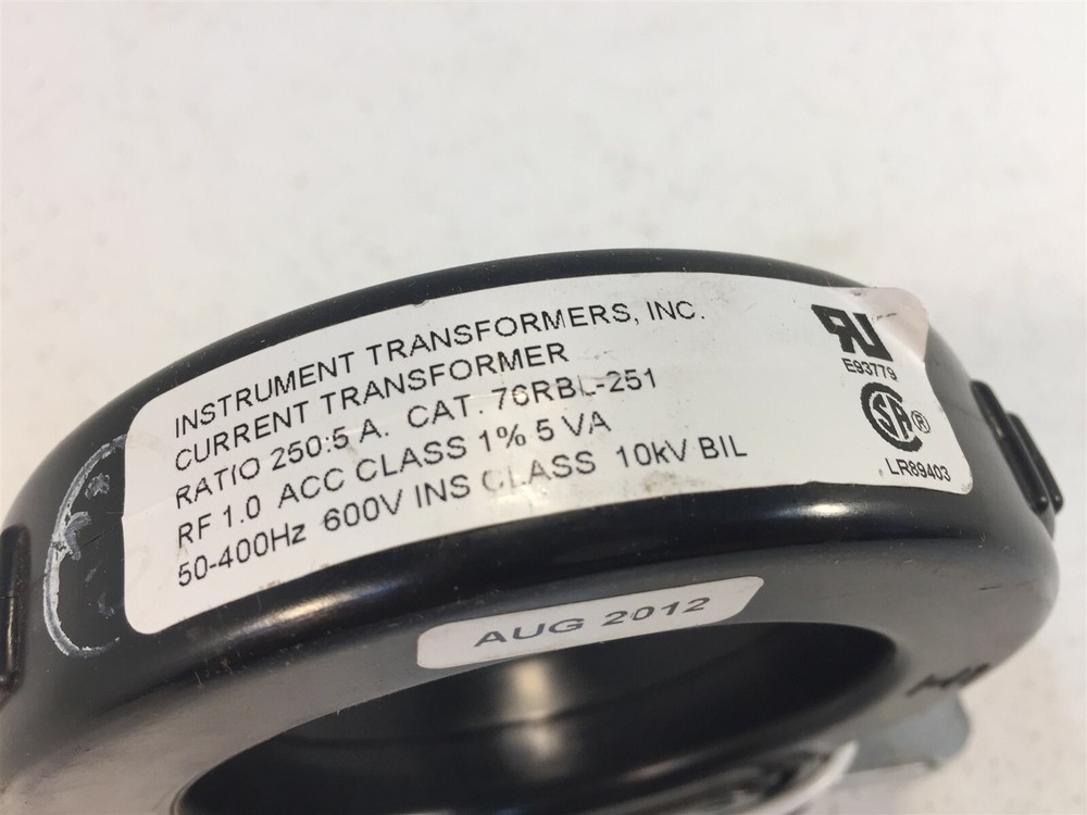 Instrument Transformers 76RBL-251 Current Transformer 250:5A