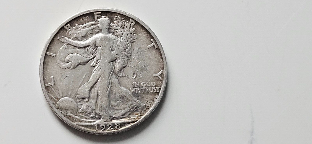 1928 S Walking Liberty Half Dollar VF