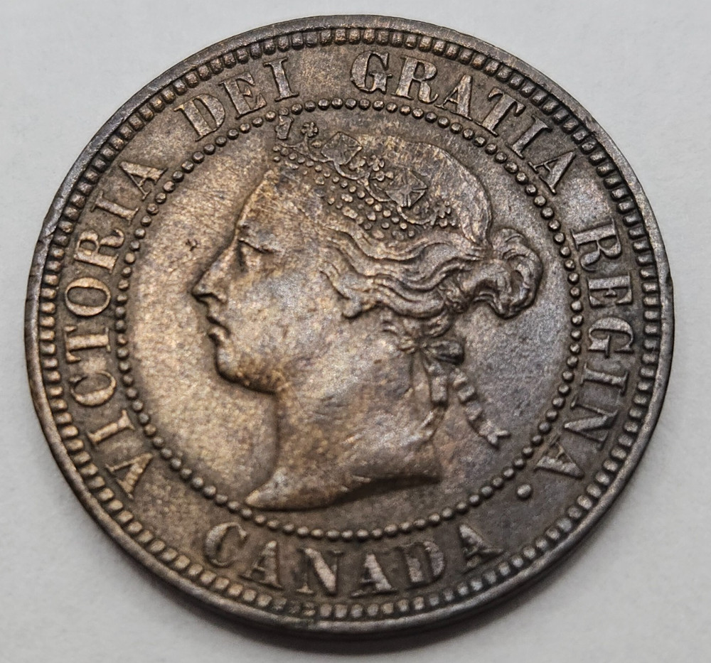 1886 Canada Large Cent Higher Grade KM#7  [075PIB]